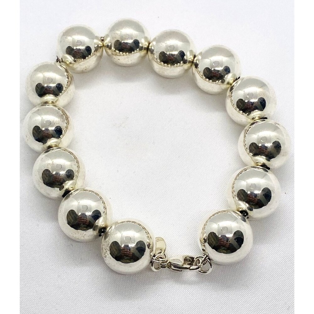 Tiffany & Co Sterling Silver 925 Hardwear 14MM Bead Bracelet - Picture 3 of 6
